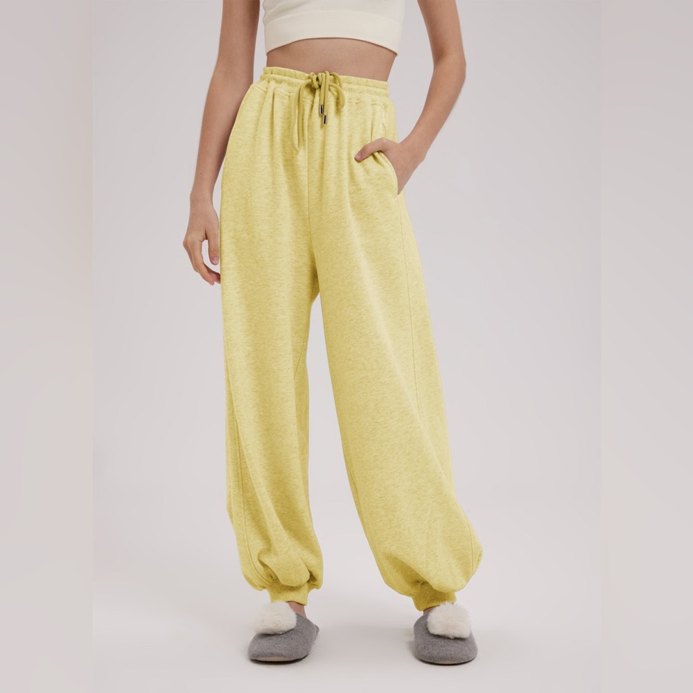 NAP yellow balloon cotton sweatpants